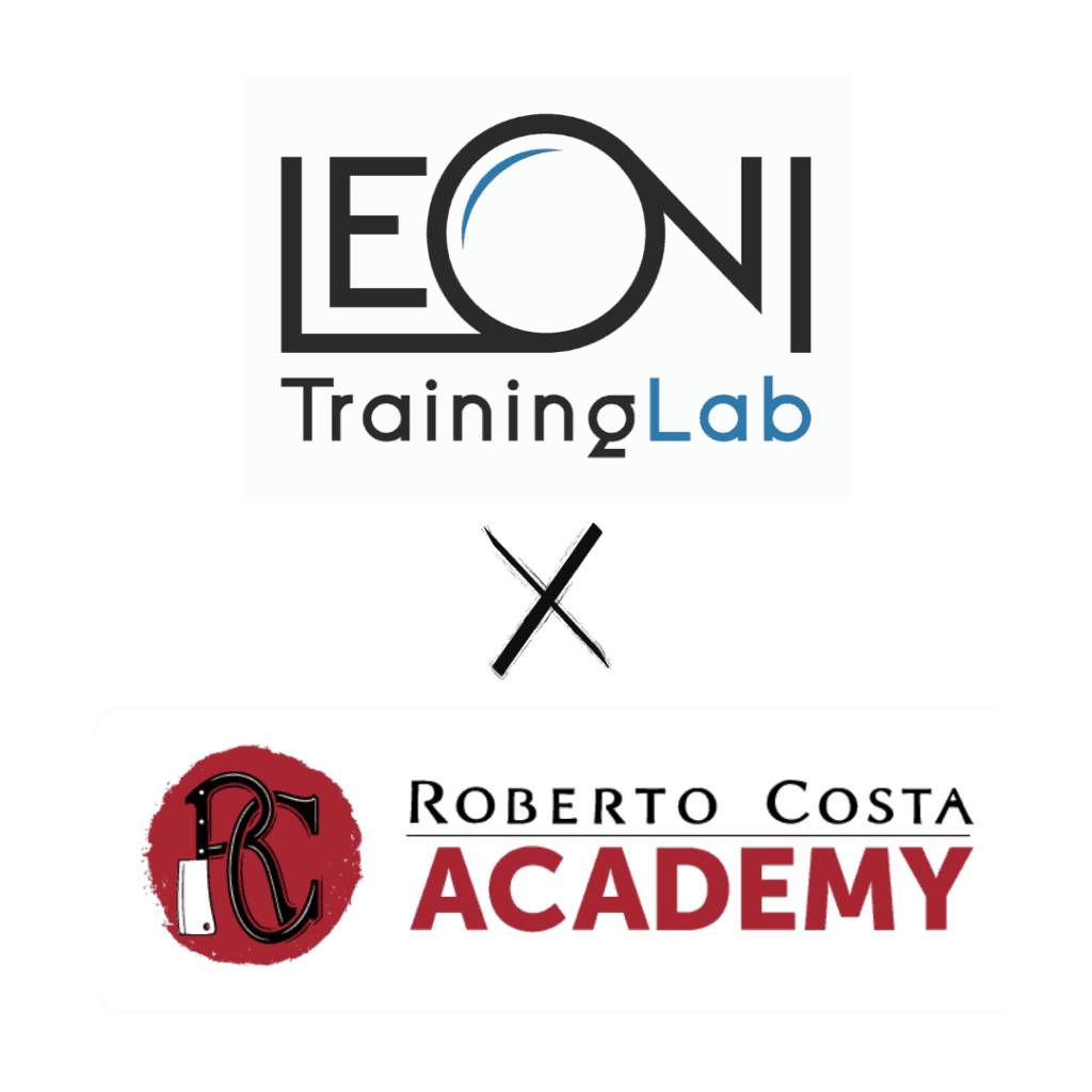Logo Collaborazione Leoni Training Lab e Roberto Costa RC Academy