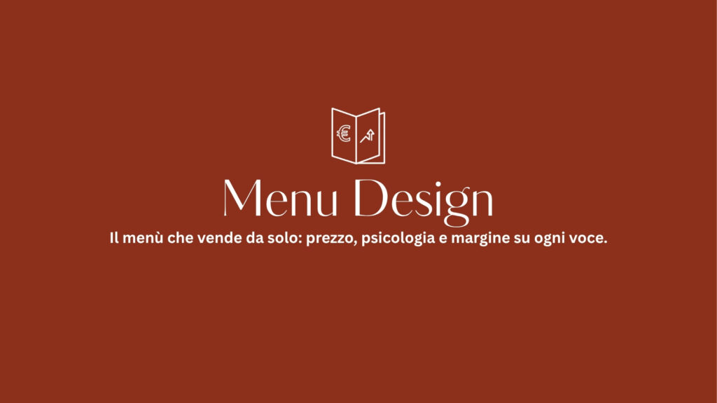 Card categoria Menu Design: la carta che vende, il prezzo che convince